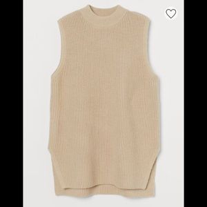 Rib Knit Sweater Vest